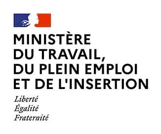 logo du ministère du travail, bo école est habilité à former pour deux titres professionnels