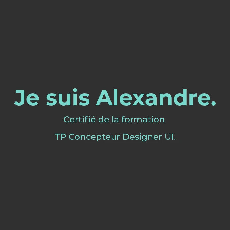 Témoignage Alexandre, certifié Concepteur Designer UI bo école promotion 2025