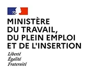 Logo Ministère du Travail - bo école est un centre d'examen agréé pour le Titre Professionnel Graphiste